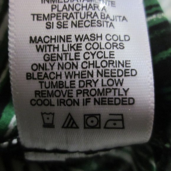 Derek Lam Design Nation Dress M Shirt Green Woodgrain Print NO BELT - Picture 9 of 9